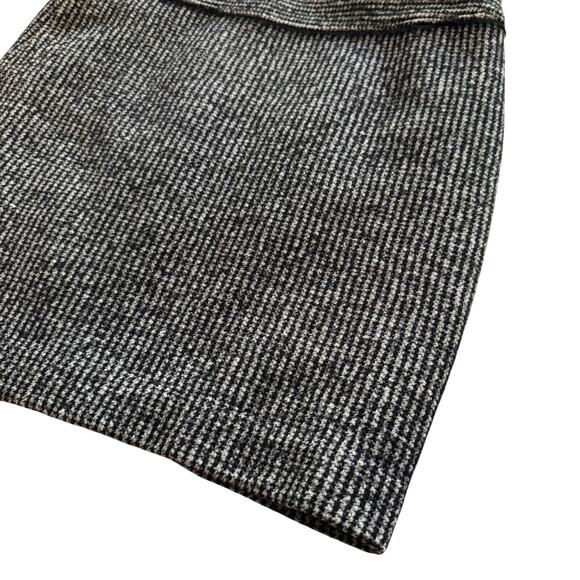 Ann Taylor Mini Pencil Skirt Wool blend Women's Sz 6 Black Tan Tweed Academia - Picture 5 of 11